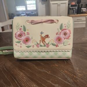 Loungefly Cream Floral Crossbody Bag